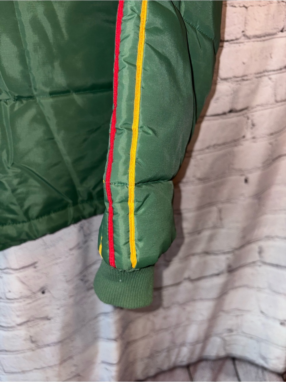 Dekalb Agricultural Swingster Satin Puffer Jacket Puffy Coat Vintage Retro Farm - Picture 9 of 16